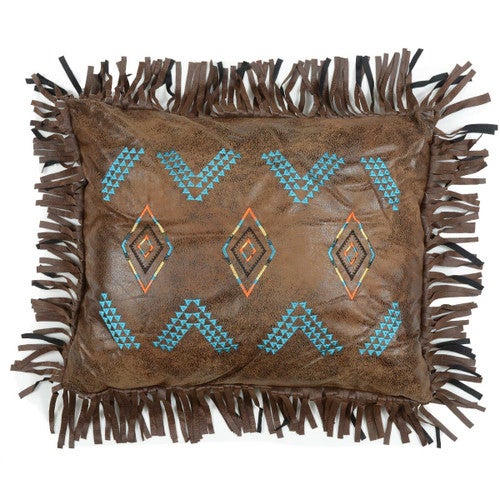 Desert Dance Embroidered Diamonds Pillow