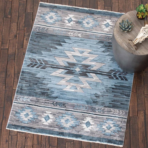 Desert Dusk Denim Rug - 5 x 7