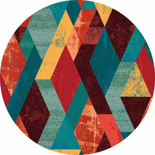 Diamond Lines Rug - 8 Ft. Round