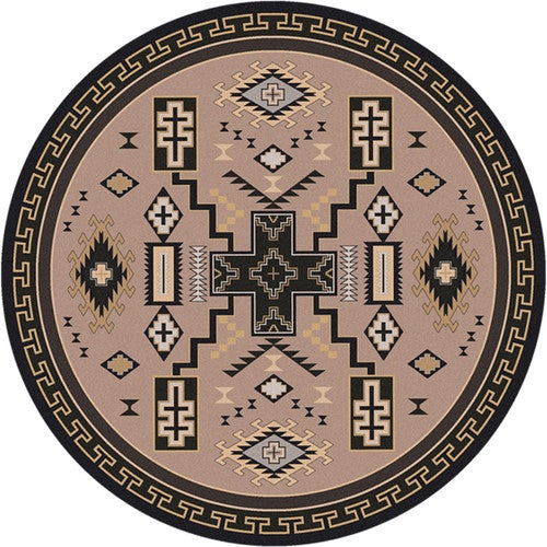 Double Cross Sand Rug - 8 Ft. Round