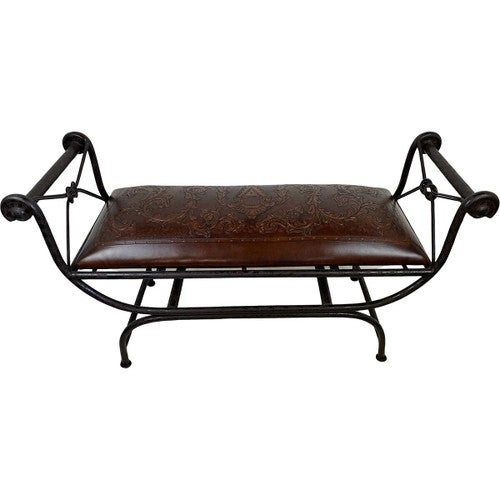 Double Vanity Bench - Colonial & Antique Brown
