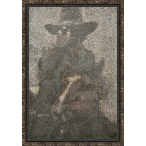 Down the Barrel Framed Canvas