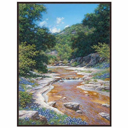 Downstream Flowers Canvas Art
