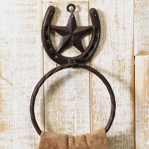 Western Star Towel Ring