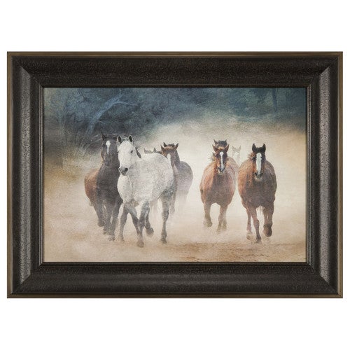 Dust Devils Wood Framed Print
