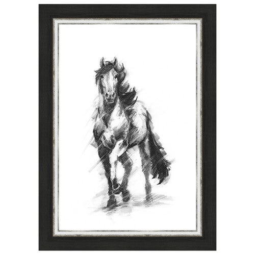 Dynamic Equestrian I Framed Print