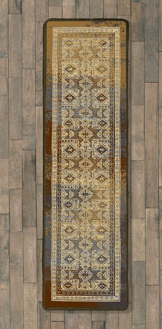 Faded Tribal Beauty Rug - 2 x 8
