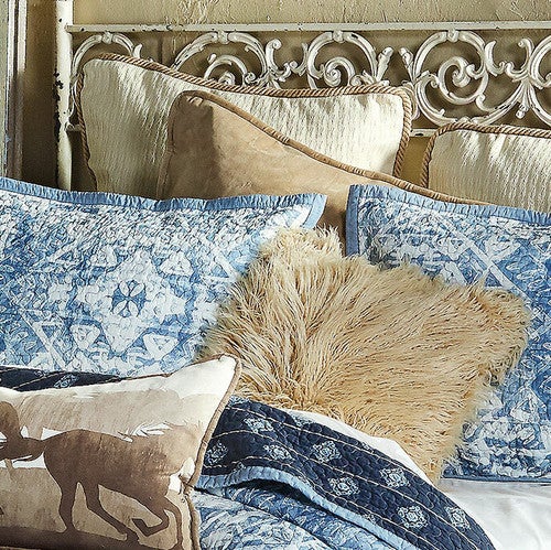 Oatmeal Velvet Euro Sham