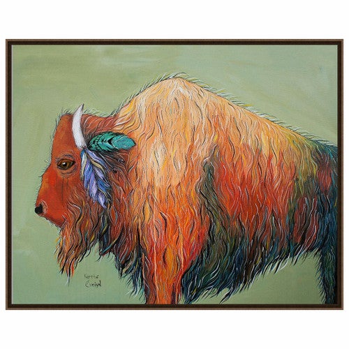 Feathered Bison Wall Art