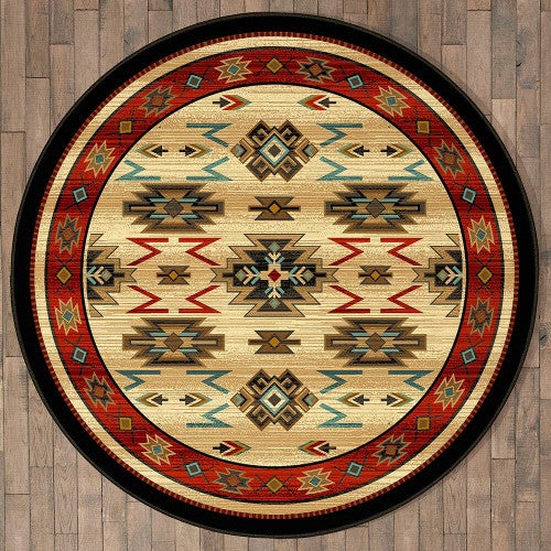 Fiery Gorge Canyon Rug - 8 Ft. Round