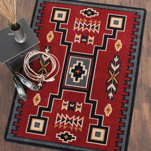 Firestorm Southwestern Rug - 4 x 5