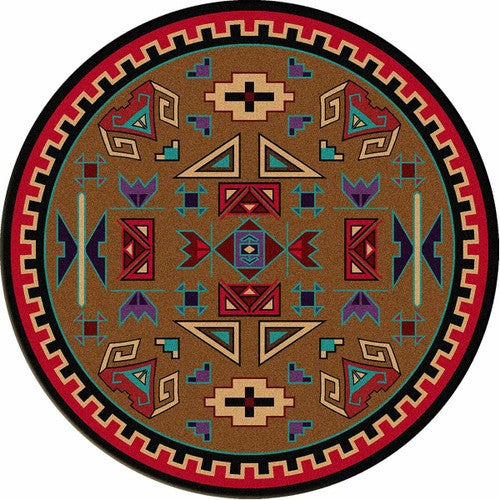 Four Rams Rug - 8 Ft. Round