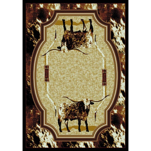 Freckles Longhorn Rug - 8 x 11