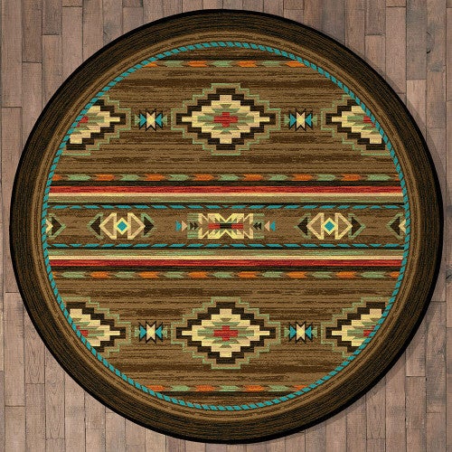 Frontier Outpost Rug - 8 Ft. Round