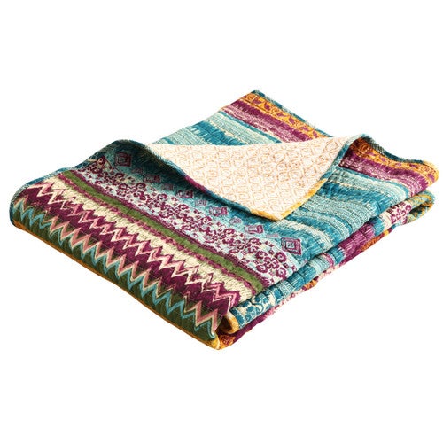Fuchsia Tribal Throw