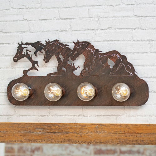 Galloping Horses Vanity - 6 Light