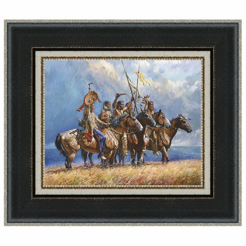 Gathering Storm Framed Canvas