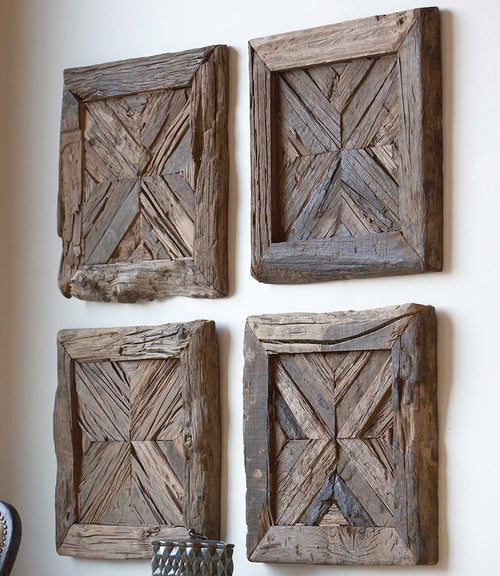 Geometric Reclaimed Wood Wall Art