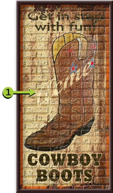 Get In Step Personalized Framed Art