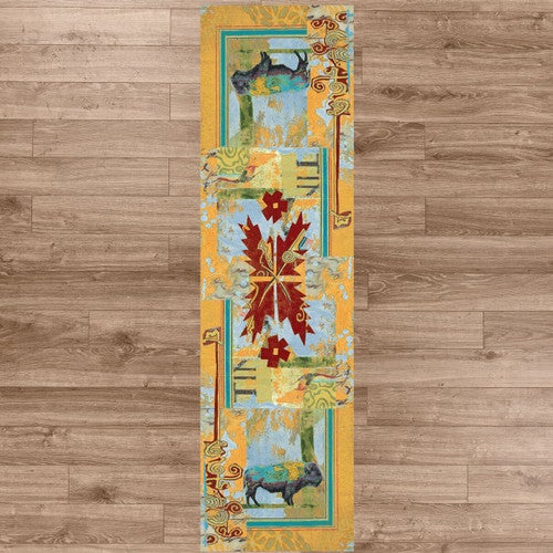 Golden Buffalo Rug - 2 x 8