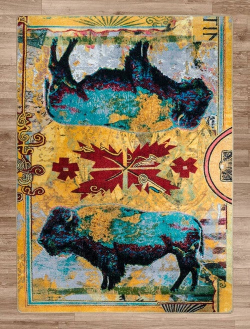 Golden Buffalo Rug - 3 x 4