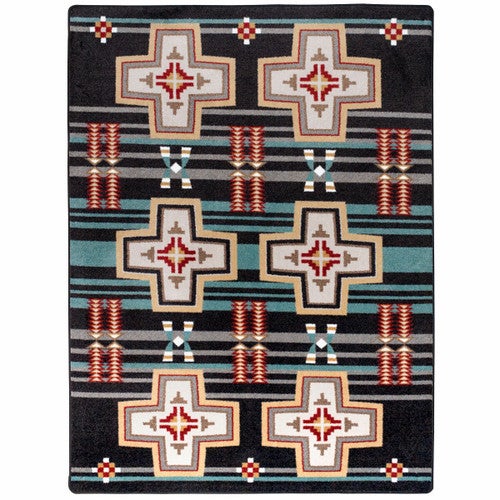 Grand River Black Rug - 4 x 5