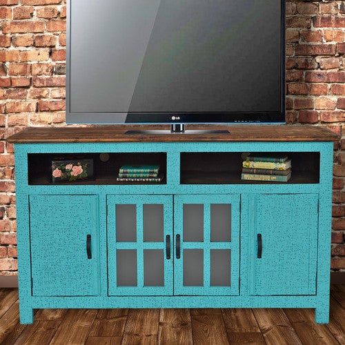 Hacienda TV Stand - Turquoise