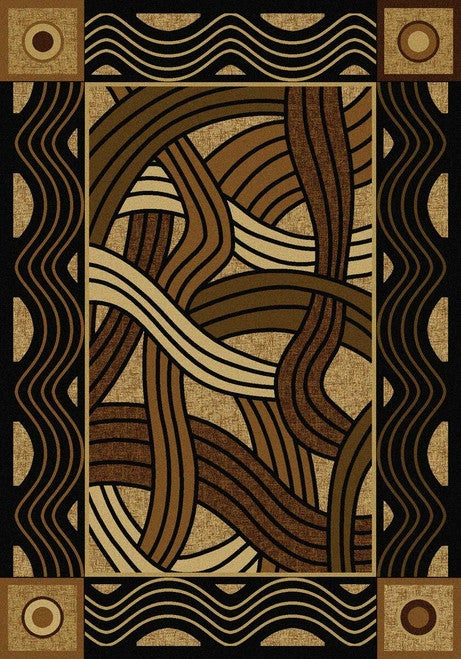 Hand Coiled Natural Rug - 4 x 5