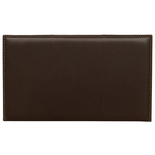 Highland Mesa Espresso Leather Headboard - Twin