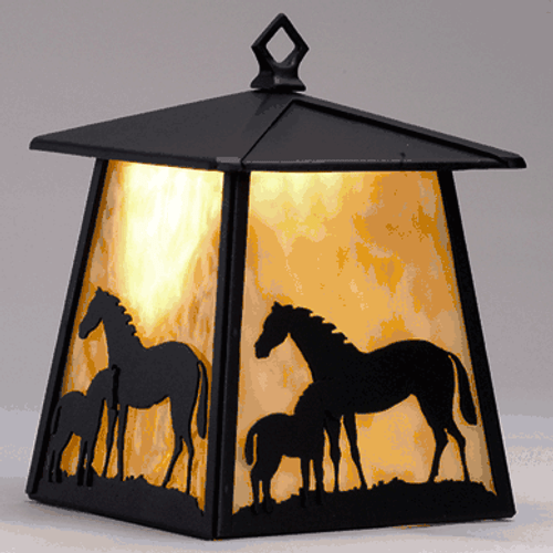 Horse & Colt Lantern Wall Sconce