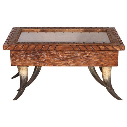 Horn Collection Shadow Box Coffee Table - Large