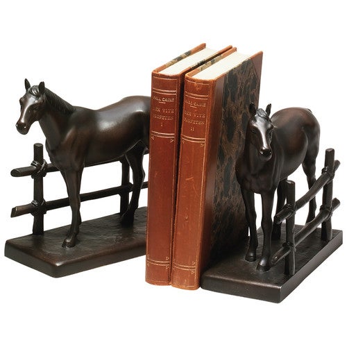 Horse and Fence Bookends