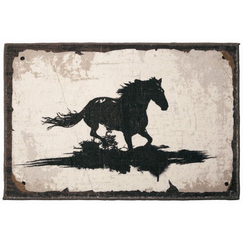 Horse Gallop Accent Rug