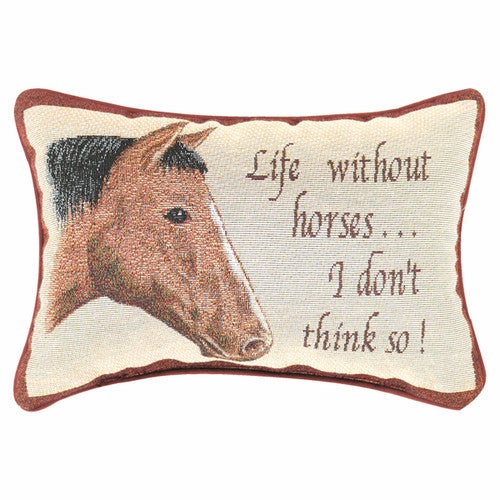 Horse Life Tapestry Pillow