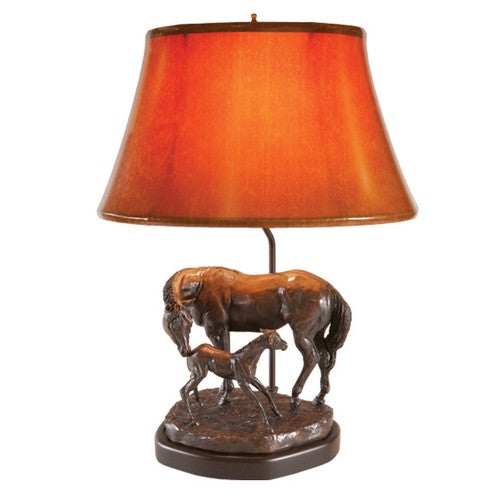 Horse Mare and New Foal Lamp