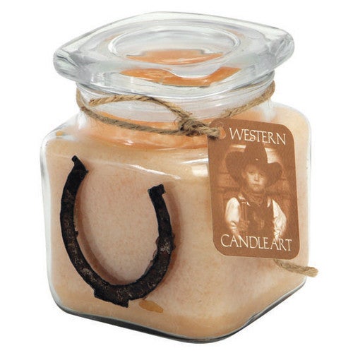 Horseshoe Candle Art Jar