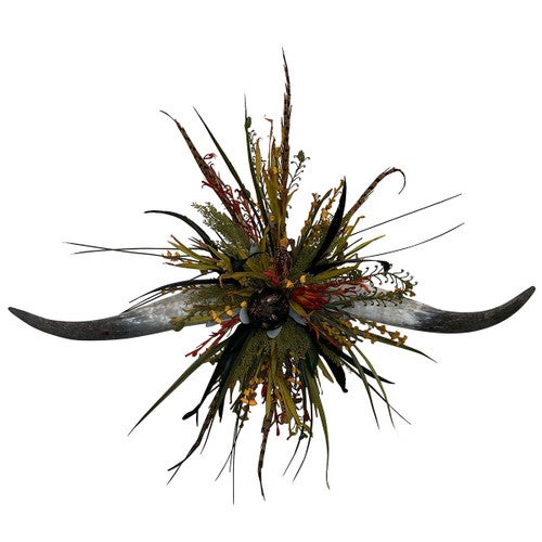 Huck Double Horn Wall Art