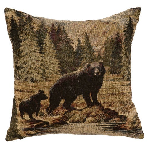 Hudson II Bear Scene Pillow