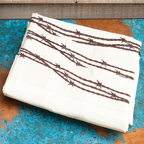 Barbwire Cream Sheet Set - Twin