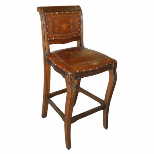 Imperial Counter Stool - Steer Brands & Running Horses