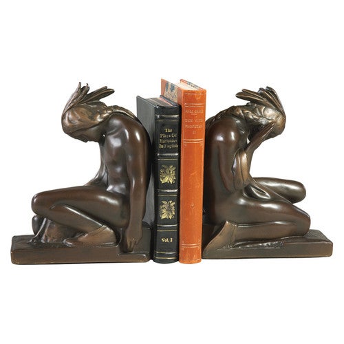 Kneeling Indian Bookends