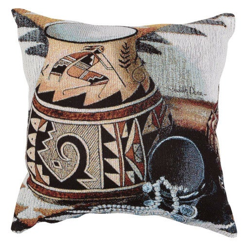 Tribal Pot Pillow Cover