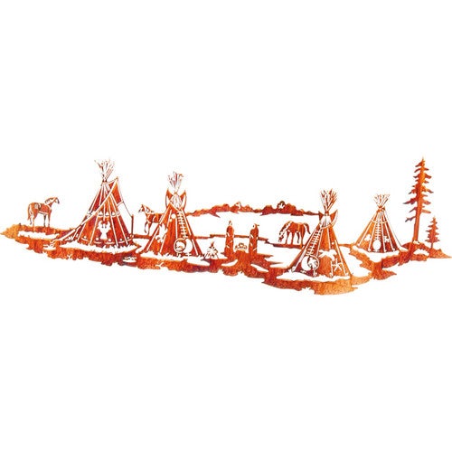 Indian Village Wall Art