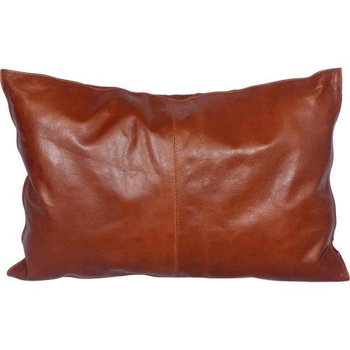 Leather Lumbar Pillow