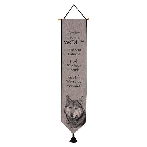 Lessons from a Wolf Tapestry Bell Pull