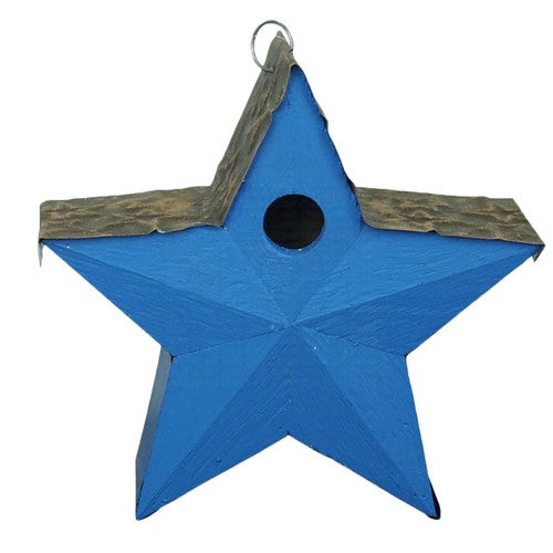 Lone Star Birdhouse - Blue