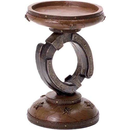 Lone Star Horseshoe Candle Holder