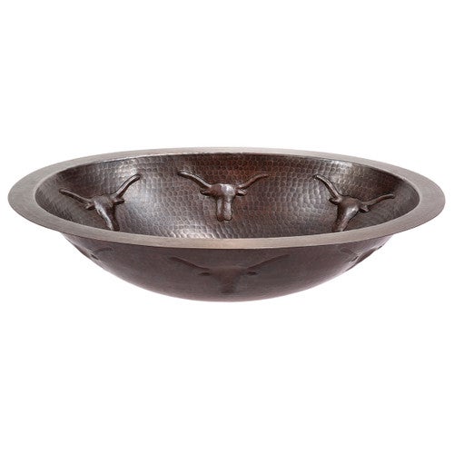 Longhorn Oval Copper Sink