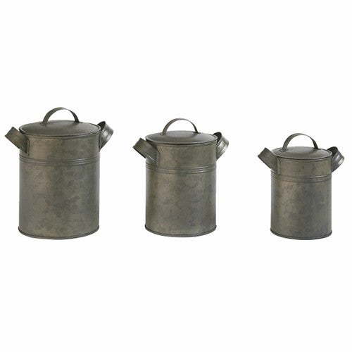 Metal Jug Canisters - Set of 3
