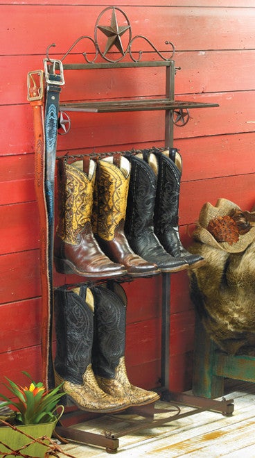 Metal Star Boot Rack